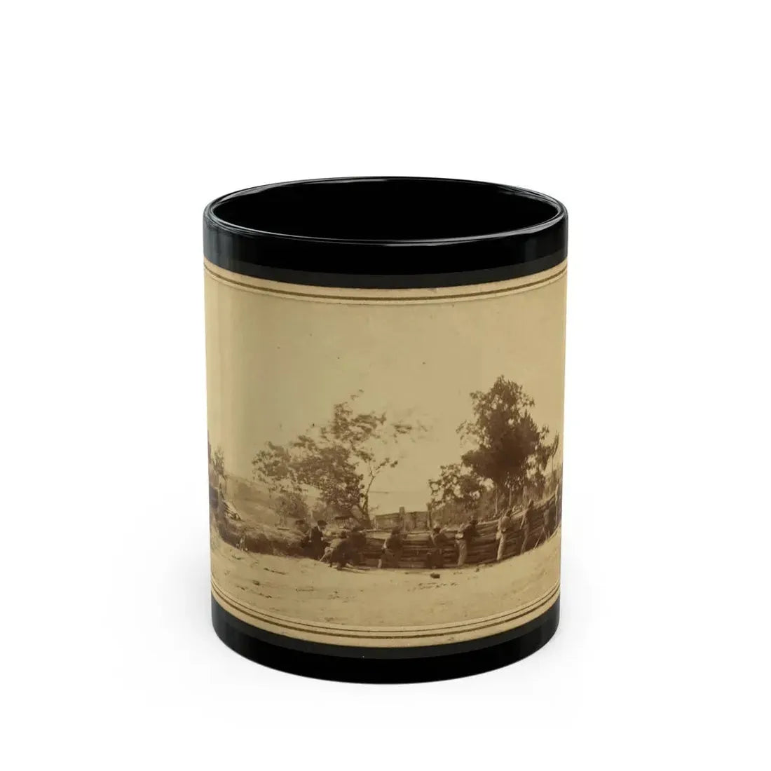 Civil War Soldiers In Action (U.S. Civil War) Black Coffee Mug 11oz - Go Mug Yourself