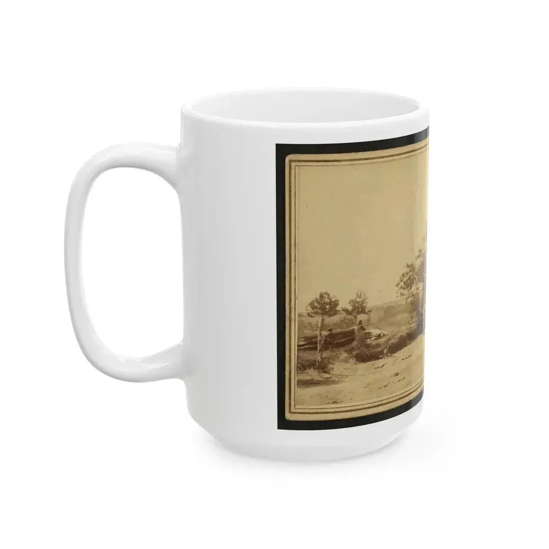 Civil War Soldiers In Action (U.S. Civil War) White Coffee Mug - Go Mug Yourself