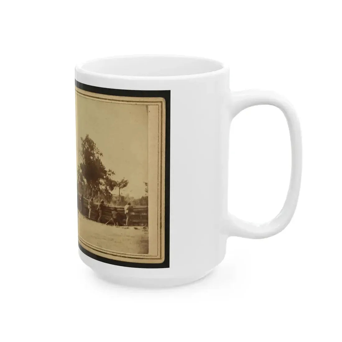 Civil War Soldiers In Action (U.S. Civil War) White Coffee Mug - Go Mug Yourself