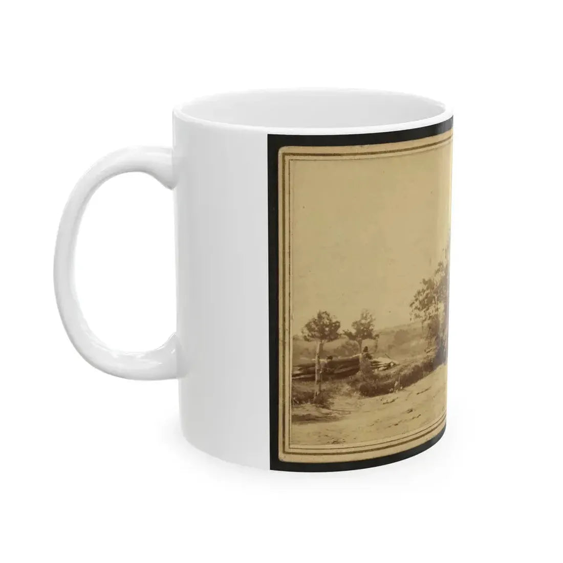 Civil War Soldiers In Action (U.S. Civil War) White Coffee Mug - Go Mug Yourself