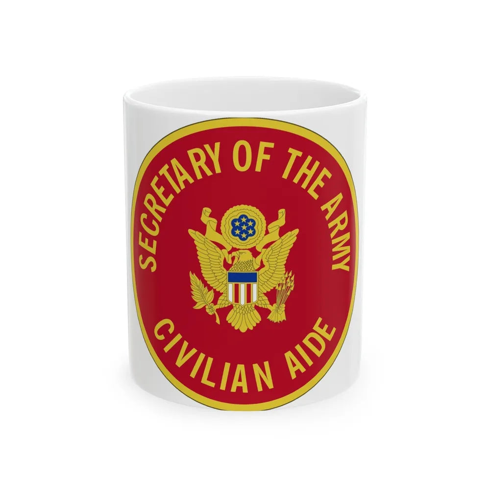 Civilian Aide to the Secretary of the (U.S. Army) White Coffee Mug-11oz-Go Mug Yourself