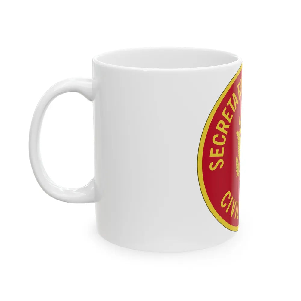 Civilian Aide to the Secretary of the (U.S. Army) White Coffee Mug-Go Mug Yourself