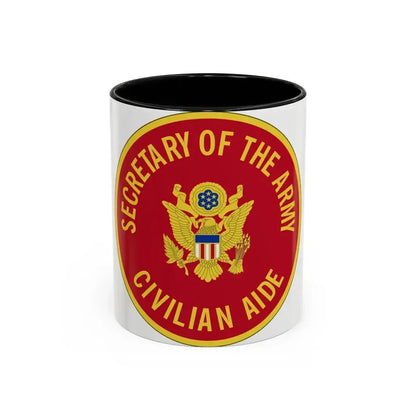 Civilian Aide to the Secretary of the (U.S. Army) Accent Coffee Mug 11oz Black - Go Mug Yourself