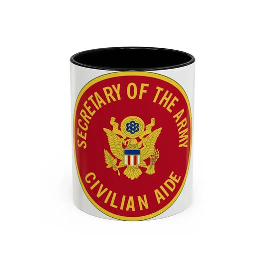 Civilian Aide to the Secretary of the (U.S. Army) Accent Coffee Mug 11oz Black - Go Mug Yourself