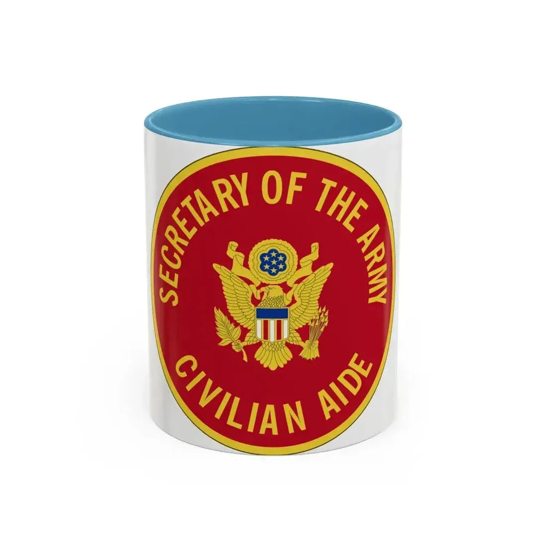 Civilian Aide to the Secretary of the (U.S. Army) Accent Coffee Mug 11oz Light Blue - Go Mug Yourself