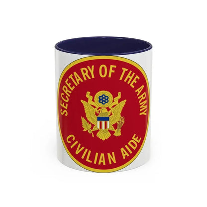 Civilian Aide to the Secretary of the (U.S. Army) Accent Coffee Mug 11oz Navy - Go Mug Yourself