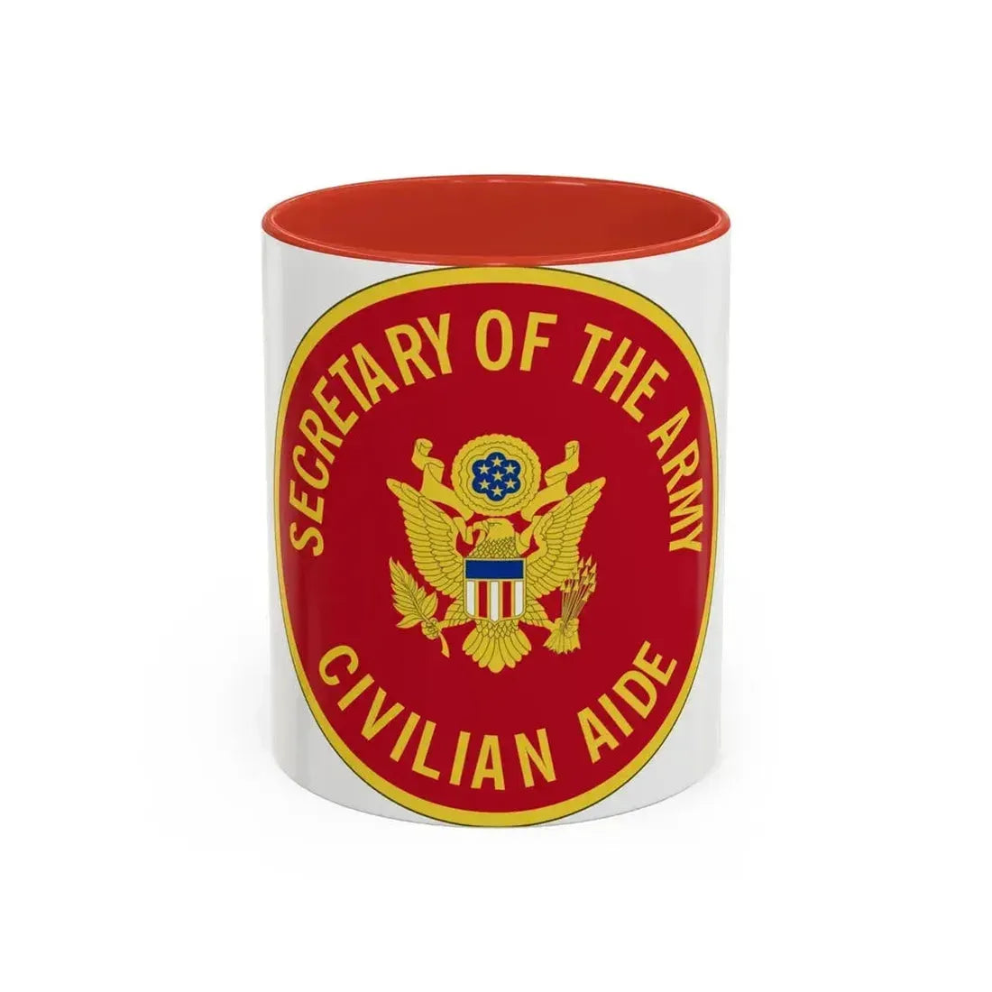 Civilian Aide to the Secretary of the (U.S. Army) Accent Coffee Mug 11oz Red - Go Mug Yourself