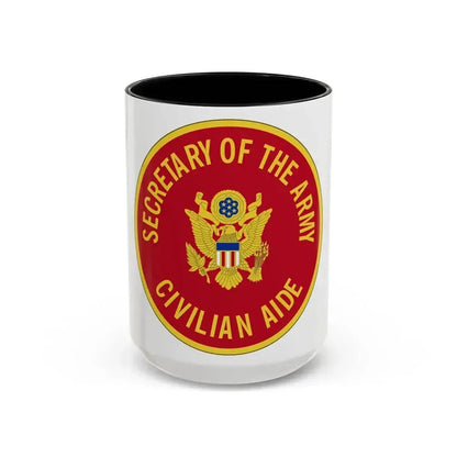 Civilian Aide to the Secretary of the (U.S. Army) Accent Coffee Mug 15oz Black - Go Mug Yourself