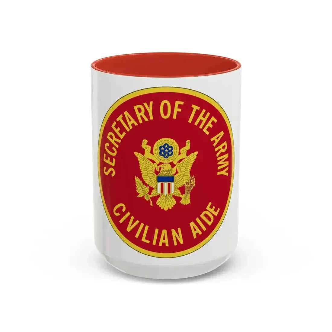 Civilian Aide to the Secretary of the (U.S. Army) Accent Coffee Mug 15oz Red - Go Mug Yourself