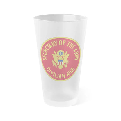 Civilian Aide to the Secretary of the (U.S. Army) Frosted Pint Glass 16oz Default Title - Go Mug Yourself