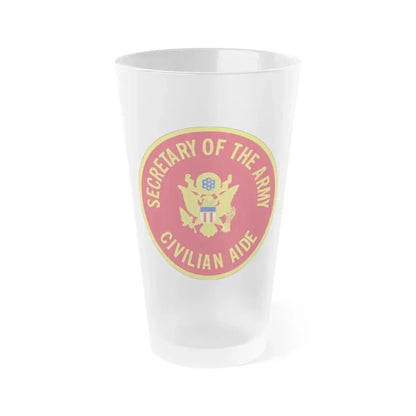 Civilian Aide to the Secretary of the (U.S. Army) Frosted Pint Glass 16oz Default Title - Go Mug Yourself