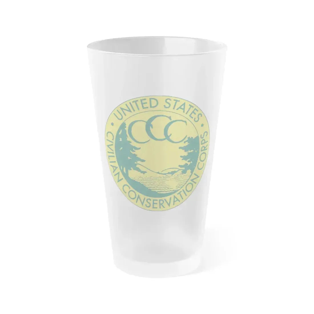 Civilian Conservation Corps - Frosted Pint Glass 16oz 16oz Frosted - Go Mug Yourself