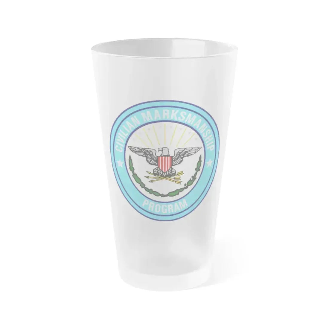 Civilian Marksmanship Program - Frosted Pint Glass 16oz 16oz Frosted - Go Mug Yourself