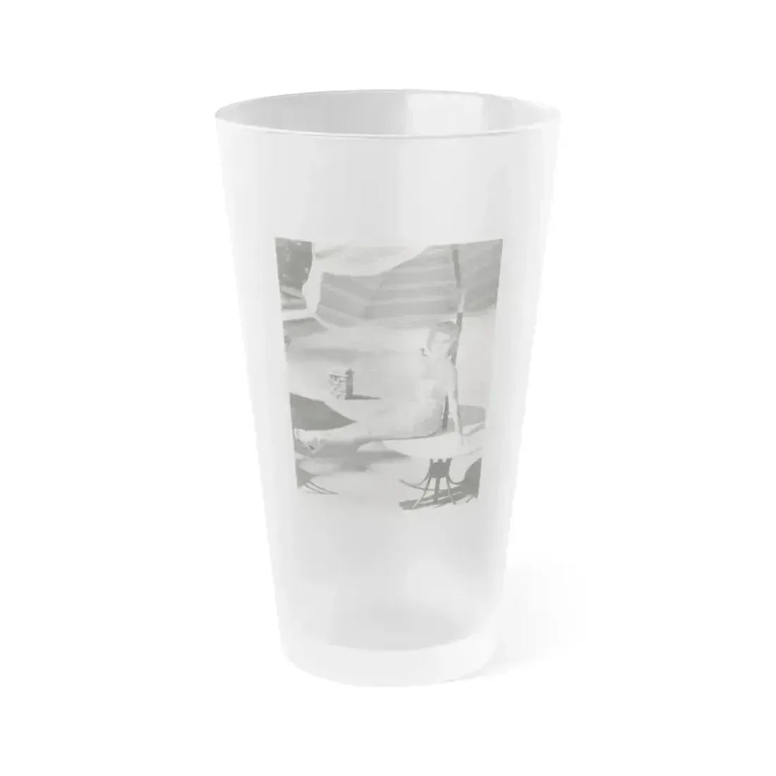 Claire Trevor #01 (Vintage Female Icon) Frosted Pint Glass 16oz 16oz Frosted - Go Mug Yourself