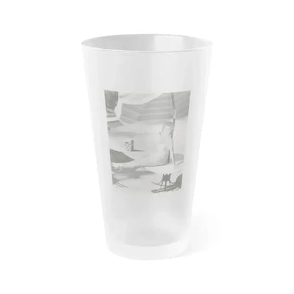 Claire Trevor #01 (Vintage Female Icon) Frosted Pint Glass 16oz 16oz Frosted - Go Mug Yourself
