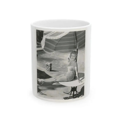 Claire Trevor #01 (Vintage Female Icon) White Coffee Mug 11oz - Go Mug Yourself