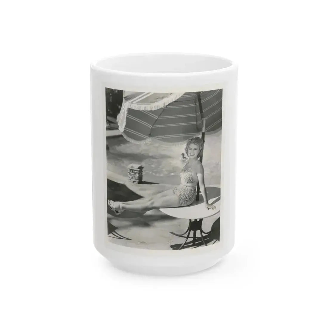 Claire Trevor #01 (Vintage Female Icon) White Coffee Mug 15oz - Go Mug Yourself