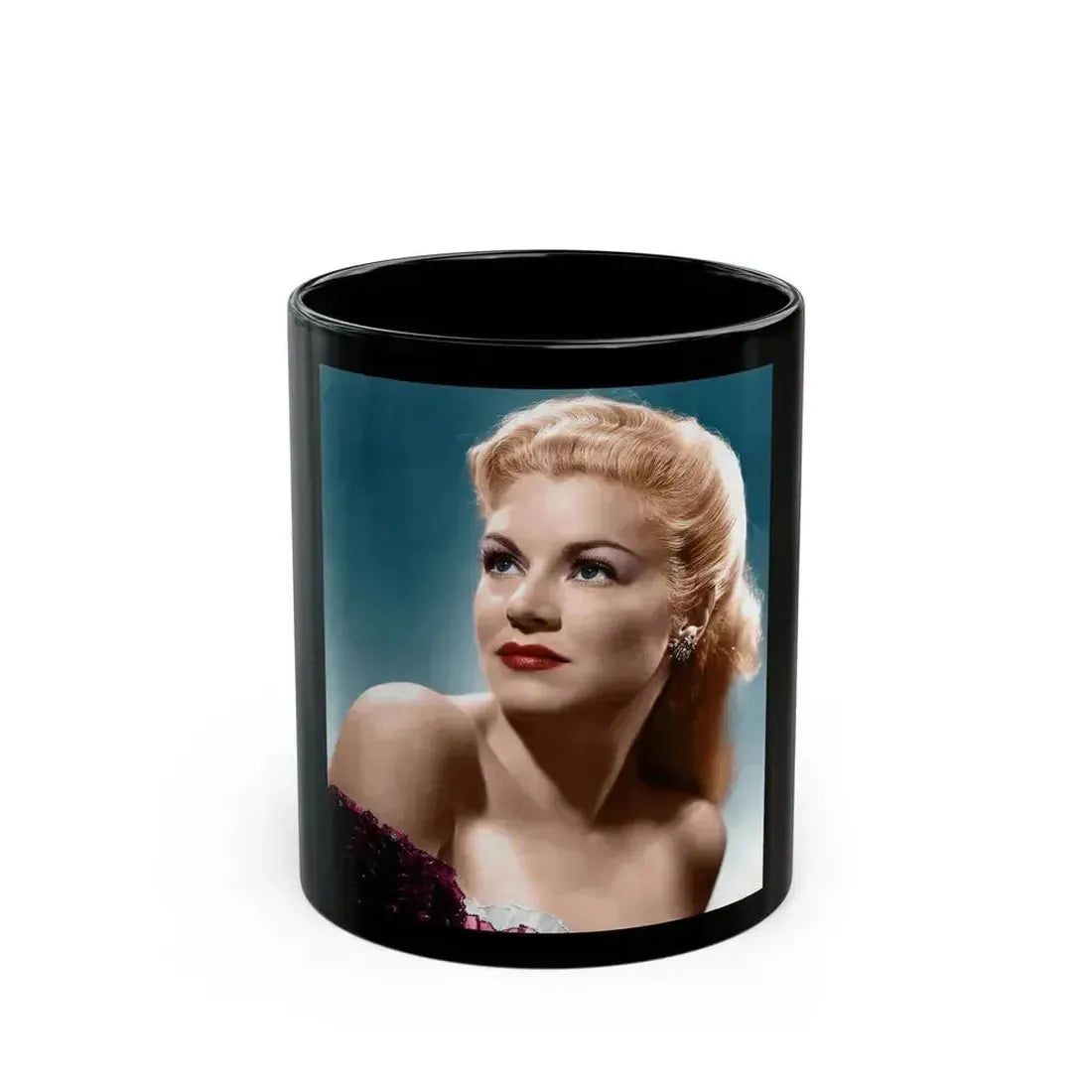 Claire Trevor #06 1 (Vintage Female Icon) Black Coffee Mug 11oz - Go Mug Yourself