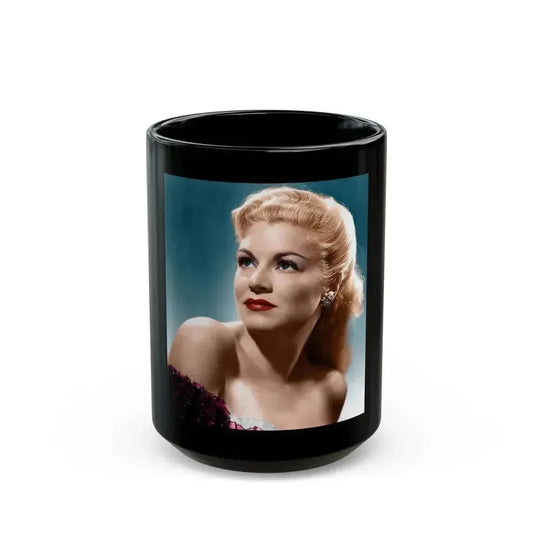 Claire Trevor #06 1 (Vintage Female Icon) Black Coffee Mug 15oz - Go Mug Yourself