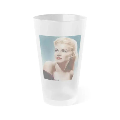 Claire Trevor #06 1 (Vintage Female Icon) Frosted Pint Glass 16oz 16oz Frosted - Go Mug Yourself