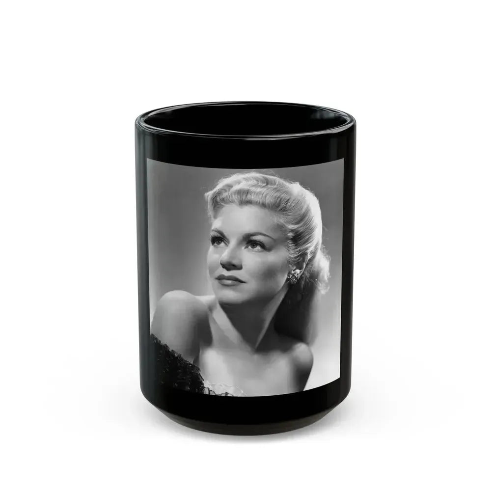 Claire Trevor #06 (Vintage Female Icon) Black Coffee Mug 15oz - Go Mug Yourself