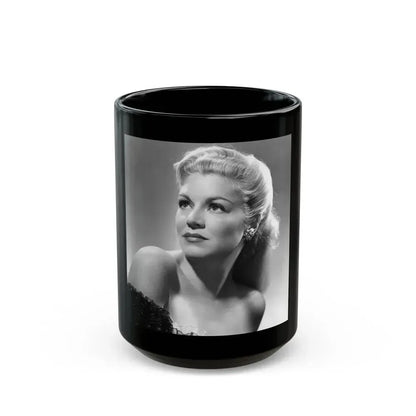 Claire Trevor #06 (Vintage Female Icon) Black Coffee Mug 15oz - Go Mug Yourself