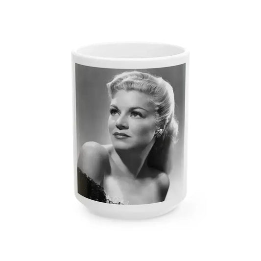 Claire Trevor #06 (Vintage Female Icon) White Coffee Mug 15oz - Go Mug Yourself