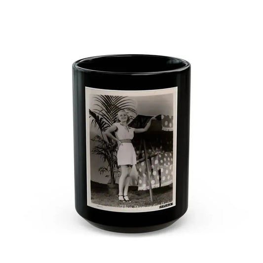 Claire Trevor #11 (Vintage Female Icon) Black Coffee Mug 15oz - Go Mug Yourself