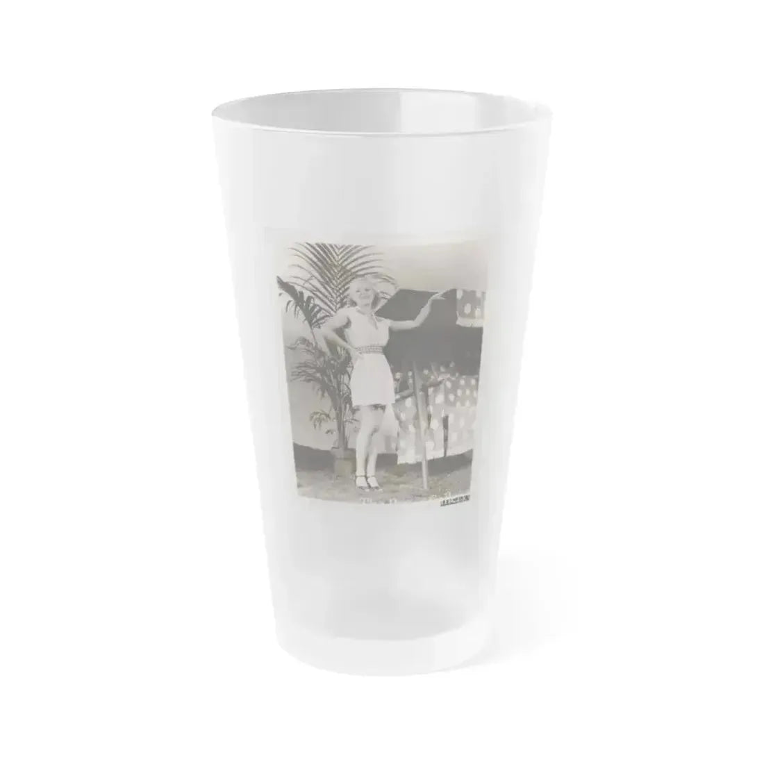 Claire Trevor #11 (Vintage Female Icon) Frosted Pint Glass 16oz 16oz Frosted - Go Mug Yourself