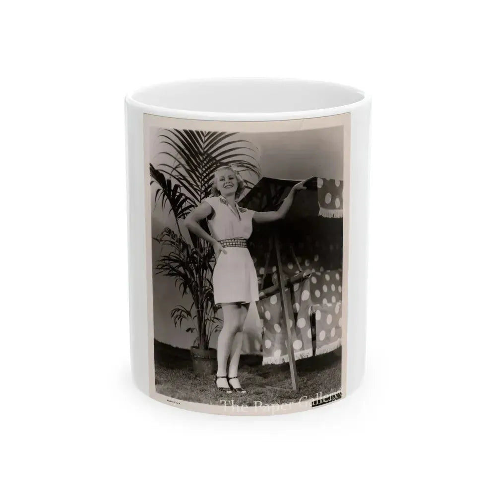 Claire Trevor #11 (Vintage Female Icon) White Coffee Mug 11oz - Go Mug Yourself