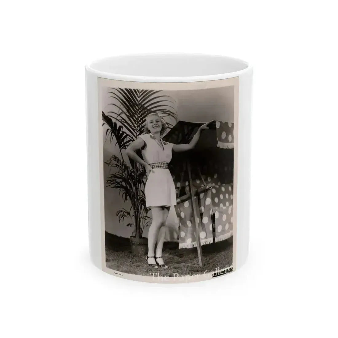 Claire Trevor #11 (Vintage Female Icon) White Coffee Mug 11oz - Go Mug Yourself