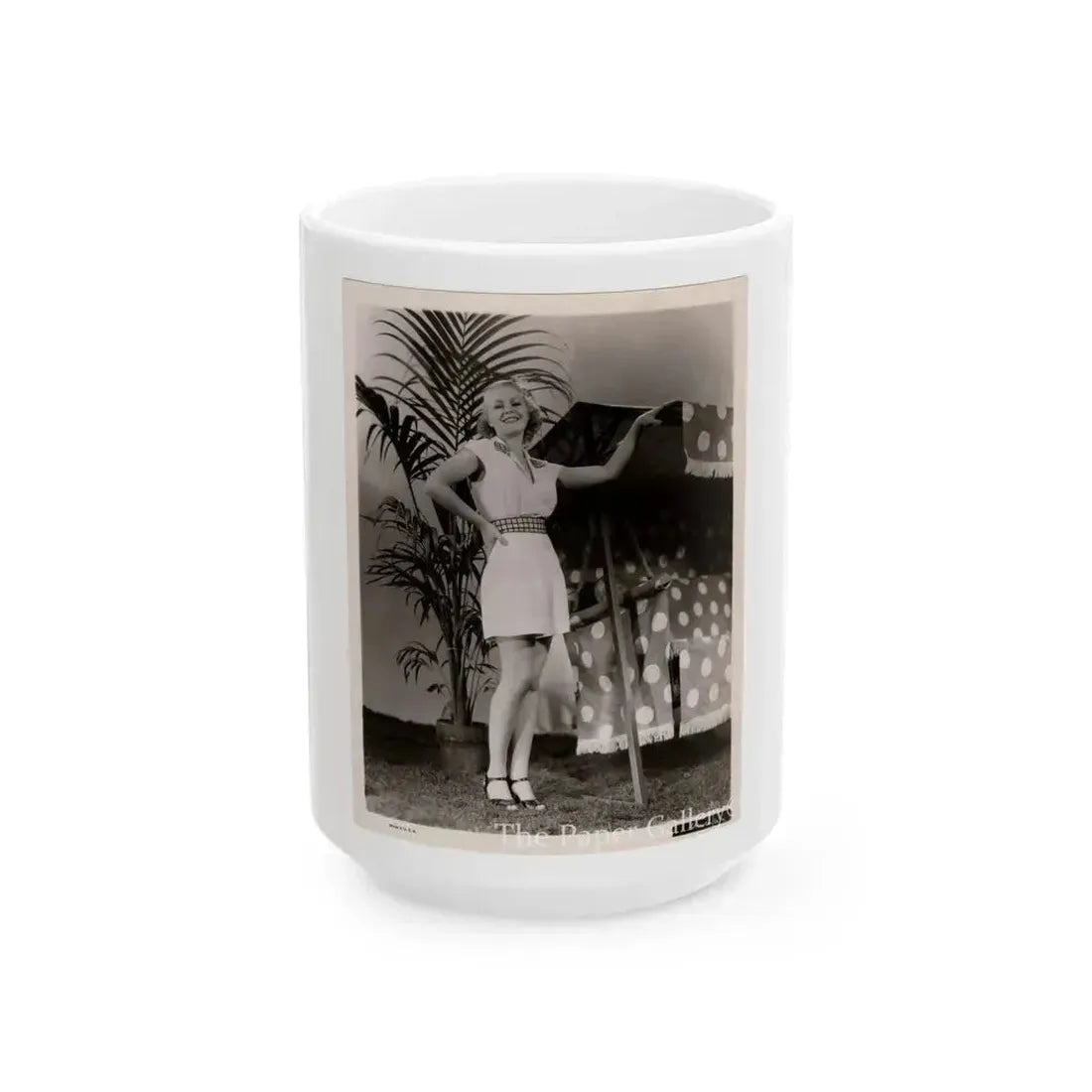 Claire Trevor #11 (Vintage Female Icon) White Coffee Mug 15oz - Go Mug Yourself