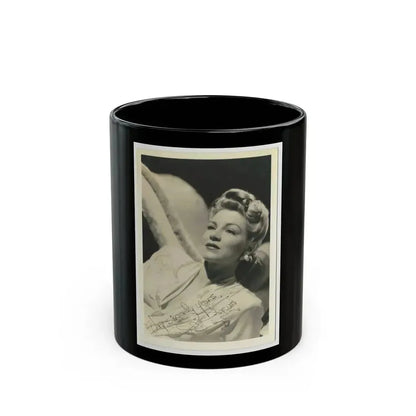 Claire Trevor #15 (Vintage Female Icon) Black Coffee Mug 11oz - Go Mug Yourself
