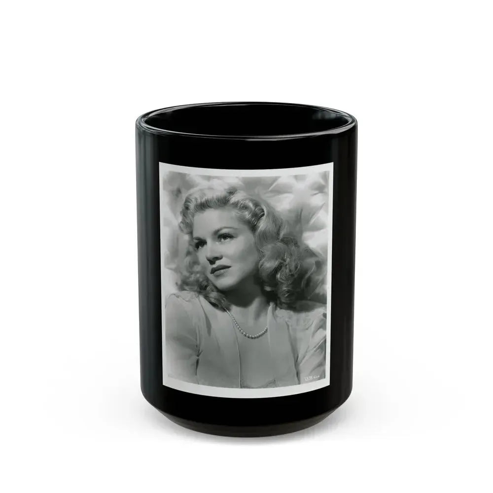 Claire Trevor #22 (Vintage Female Icon) Black Coffee Mug 15oz - Go Mug Yourself