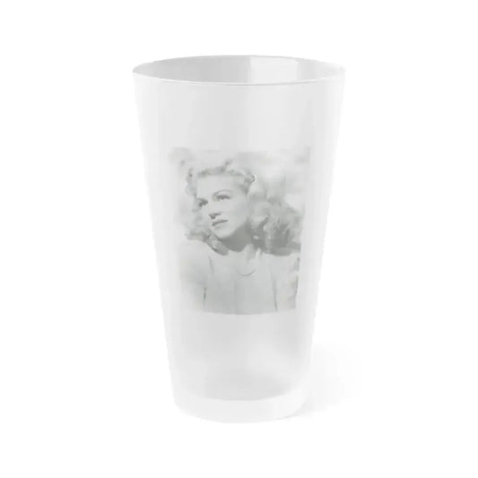 Claire Trevor #22 (Vintage Female Icon) Frosted Pint Glass 16oz 16oz Frosted - Go Mug Yourself