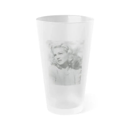 Claire Trevor #22 (Vintage Female Icon) Frosted Pint Glass 16oz - Go Mug Yourself