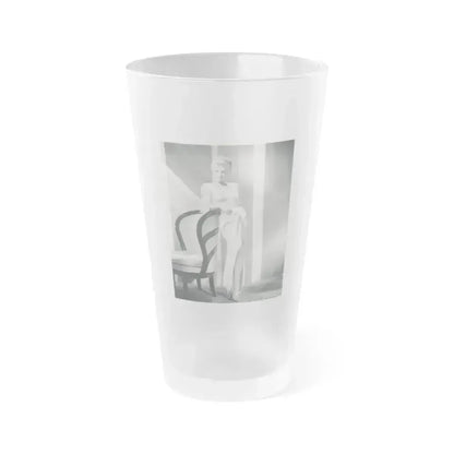 Claire Trevor #23 (Vintage Female Icon) Frosted Pint Glass 16oz 16oz Frosted - Go Mug Yourself