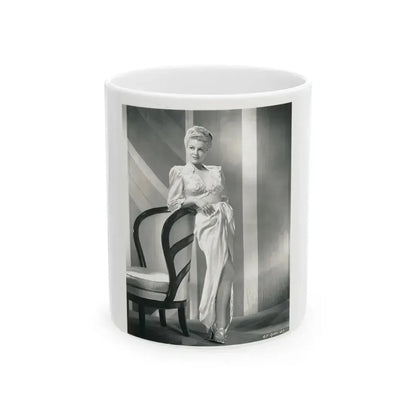 Claire Trevor #23 (Vintage Female Icon) White Coffee Mug 11oz - Go Mug Yourself