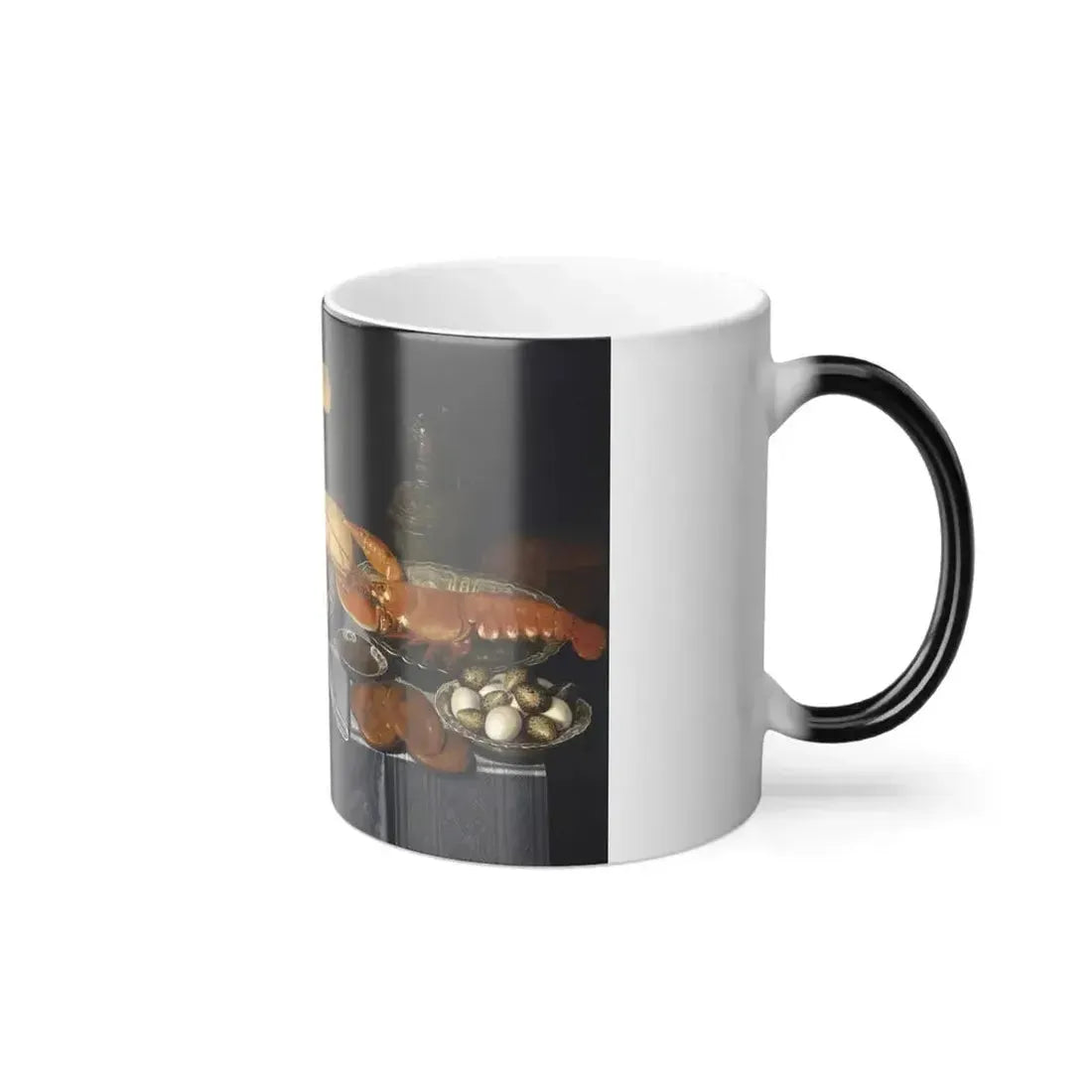 Clara Peeters (1590-1659) Still Life with Crab, Shrimps and Lobster - Oil on wood c1635-1640 - Color Changing Mug 11oz - Go Mug Yourself