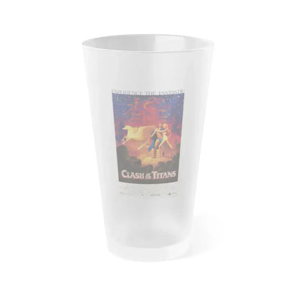 CLASH OF THE TITANS 1981 Movie Poster - Frosted Pint Glass 16oz 16oz Frosted - Go Mug Yourself