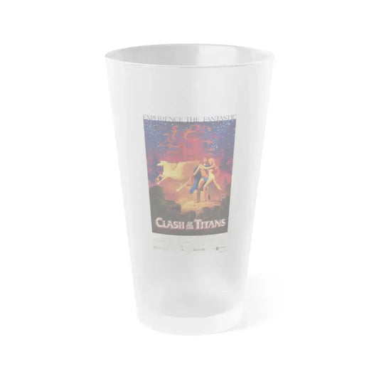 CLASH OF THE TITANS 1981 Movie Poster - Frosted Pint Glass 16oz 16oz Frosted - Go Mug Yourself