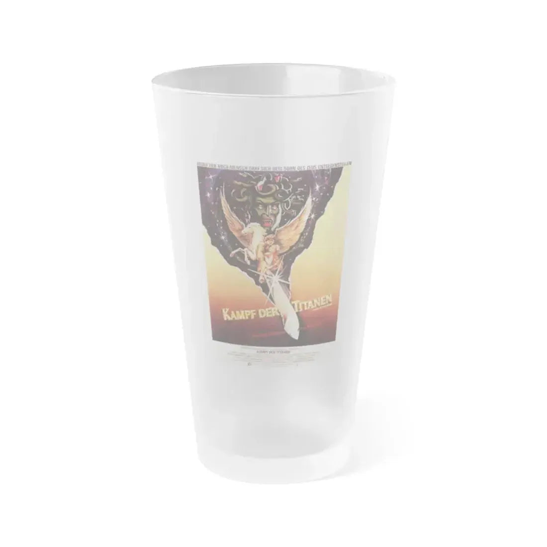 CLASH OF THE TITANS (2) 1981 Movie Poster - Frosted Pint Glass 16oz Default Title - Go Mug Yourself