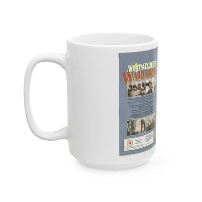CLASH OF THE WARLORDS (VHS COVER) - White Coffee Mug - Go Mug Yourself