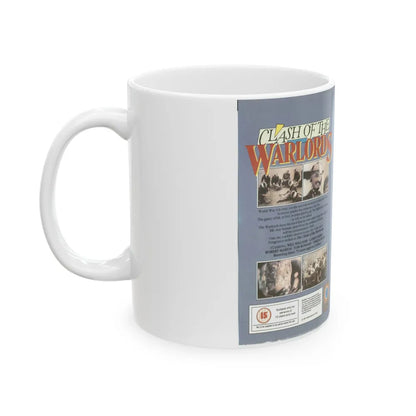 CLASH OF THE WARLORDS (VHS COVER) - White Coffee Mug-Go Mug Yourself