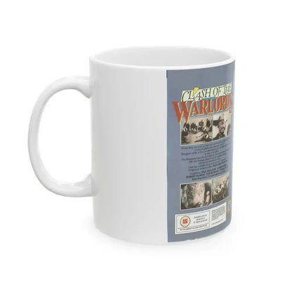 CLASH OF THE WARLORDS (VHS COVER) - White Coffee Mug - Go Mug Yourself