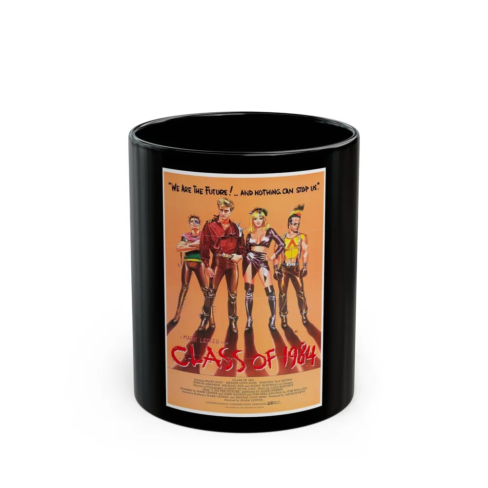 CLASS OF 1984 1982 Movie Poster - Black Coffee Mug-11oz-Go Mug Yourself