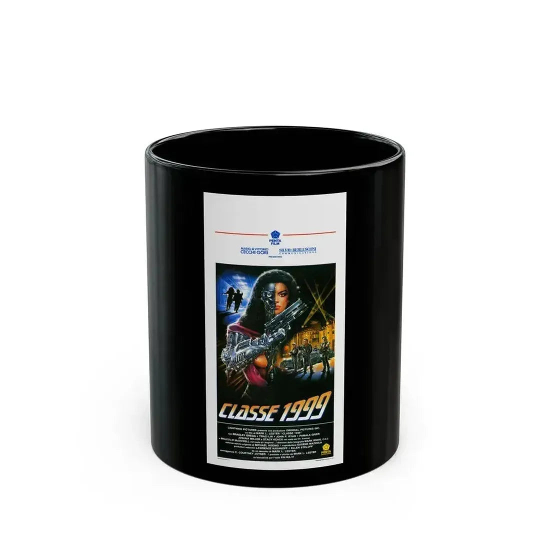 CLASS OF 1999 (ITALIAN) 1990 Movie Poster - Black Coffee Mug 11oz - Go Mug Yourself
