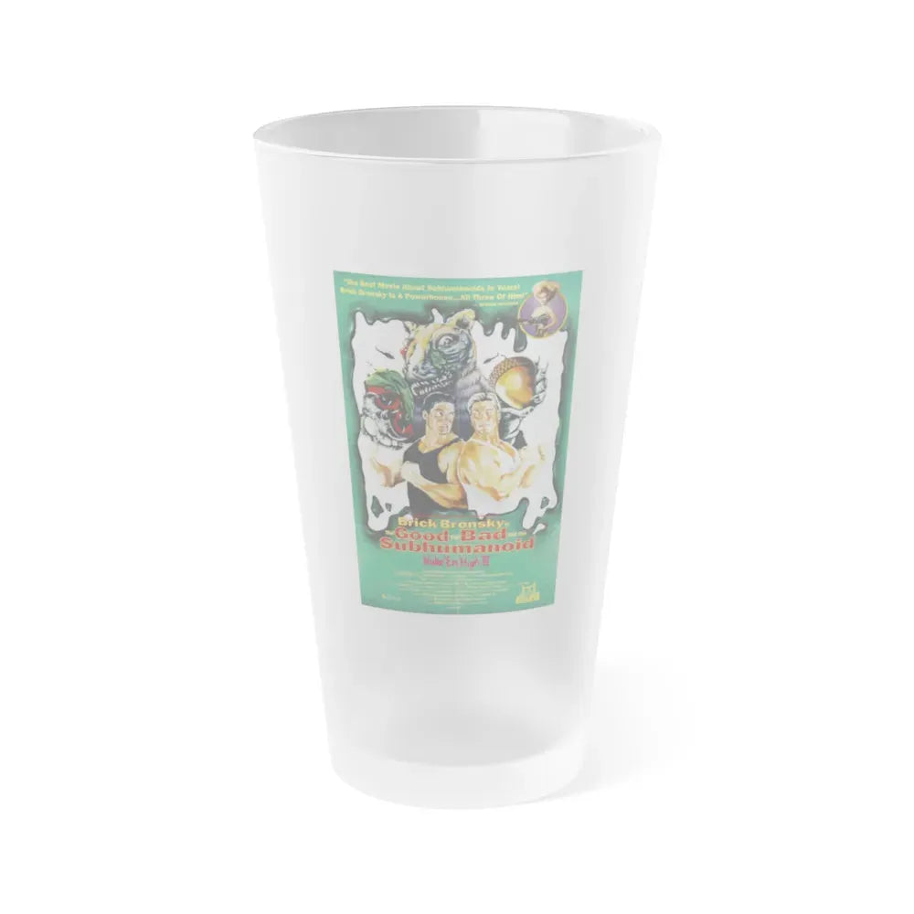 CLASS OF NUKE'EM HIGH 3 1994 Movie Poster - Frosted Pint Glass 16oz 16oz Frosted - Go Mug Yourself