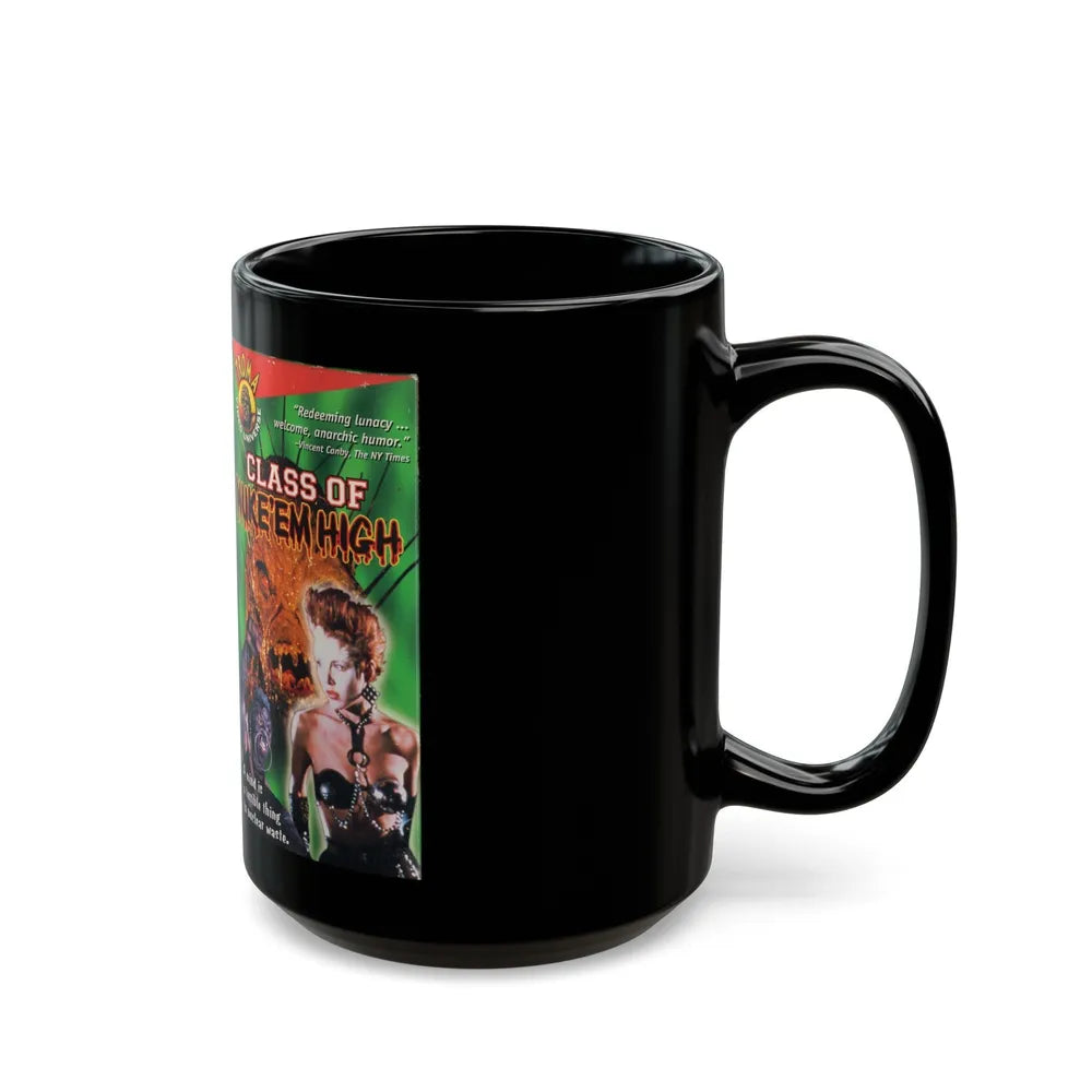 CLASS OF NUKE EM HIGH (VHS COVER) - Black Coffee Mug-Go Mug Yourself