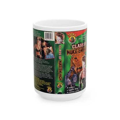 CLASS OF NUKE EM HIGH (VHS COVER) - White Coffee Mug-15oz-Go Mug Yourself